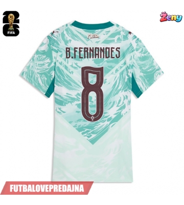 Lacne Ženy Futbalové dres Portugalsko Bruno Fernandes #8 MS 2026 Krátky Rukáv - Preč